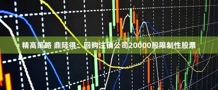 精高策略 鼎际得：回购注销公司20000股限制性股票