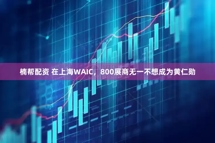 楠帮配资 在上海WAIC，800展商无一不想成为黄仁勋